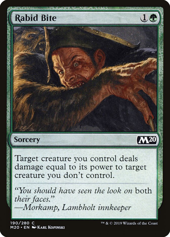 Rabid Bite [Core Set 2020] | The Time Vault CA
