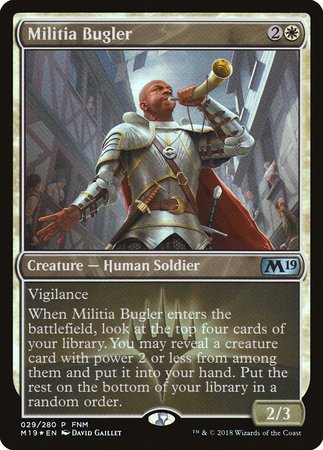 Militia Bugler [Core Set 2019 Promos] | The Time Vault CA