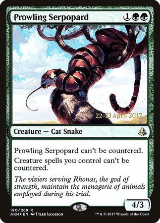 Prowling Serpopard [Amonkhet Promos] | The Time Vault CA