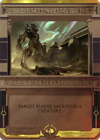 Diabolic Edict [Amonkhet Invocations] | The Time Vault CA