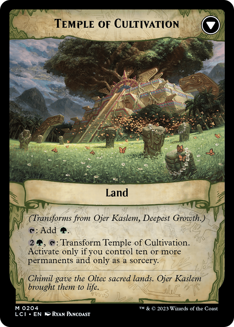 Ojer Kaslem, Deepest Growth // Temple of Cultivation [The Lost Caverns of Ixalan Prerelease Cards] | The Time Vault CA