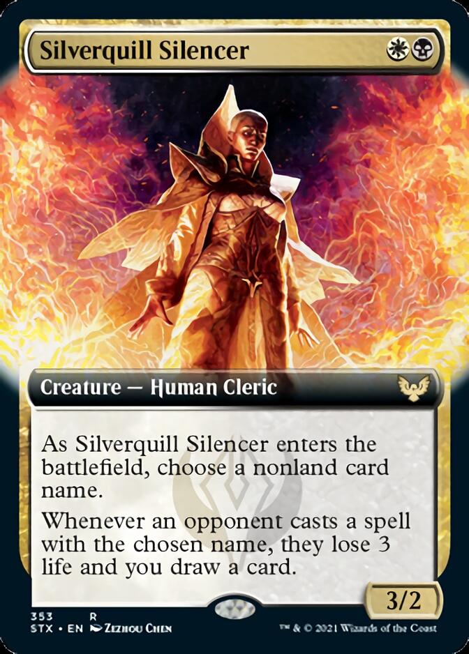 Silverquill Silencer (Extended) [Strixhaven: School of Mages] | The Time Vault CA