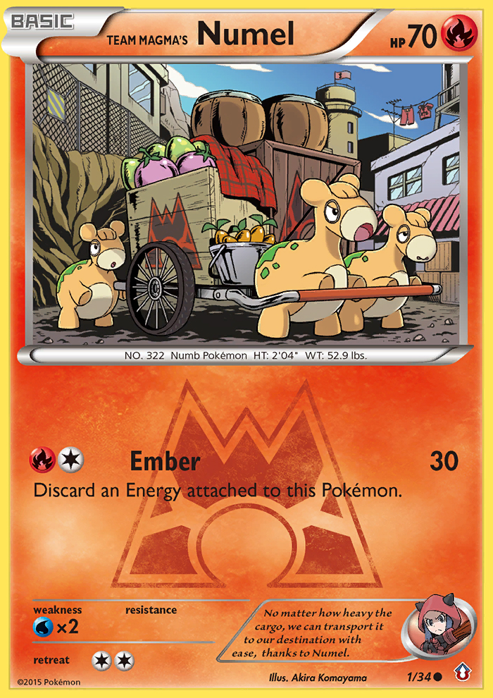 Team Magma's Numel (1/34) [XY: Double Crisis] | The Time Vault CA