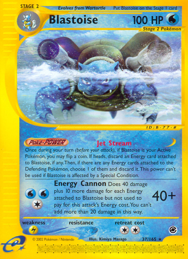 Blastoise (37/165) [Expedition: Base Set] | The Time Vault CA