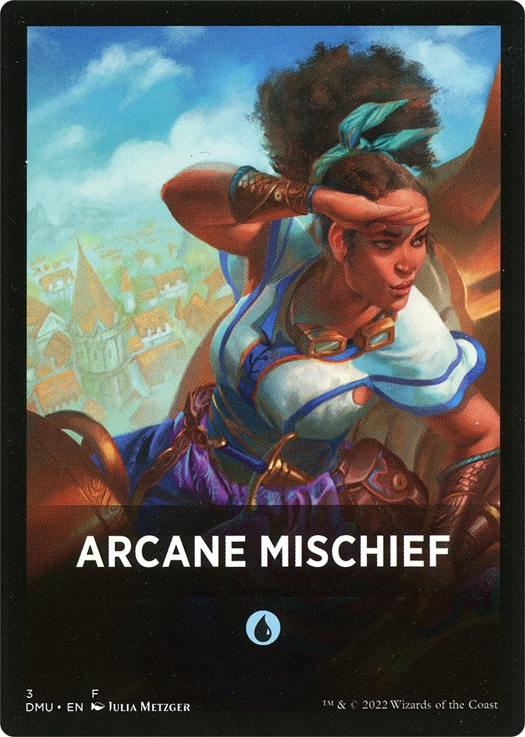 Arcane Mischief Theme Card [Dominaria United Tokens] | The Time Vault CA