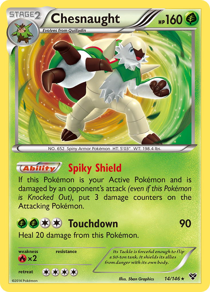 Chesnaught (14/146) [XY: Base Set] | The Time Vault CA