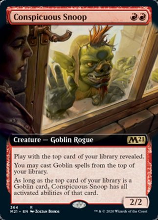 Conspicuous Snoop (Extended Art) [Core Set 2021] | The Time Vault CA