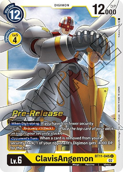 ClavisAngemon [BT11-045] [Dimensional Phase Pre-Release Promos] | The Time Vault CA