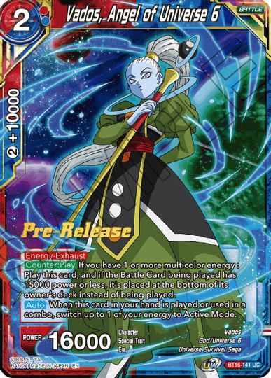 Vados, Angel of the Universe 6 (BT16-141) [Realm of the Gods Prerelease Promos] | The Time Vault CA