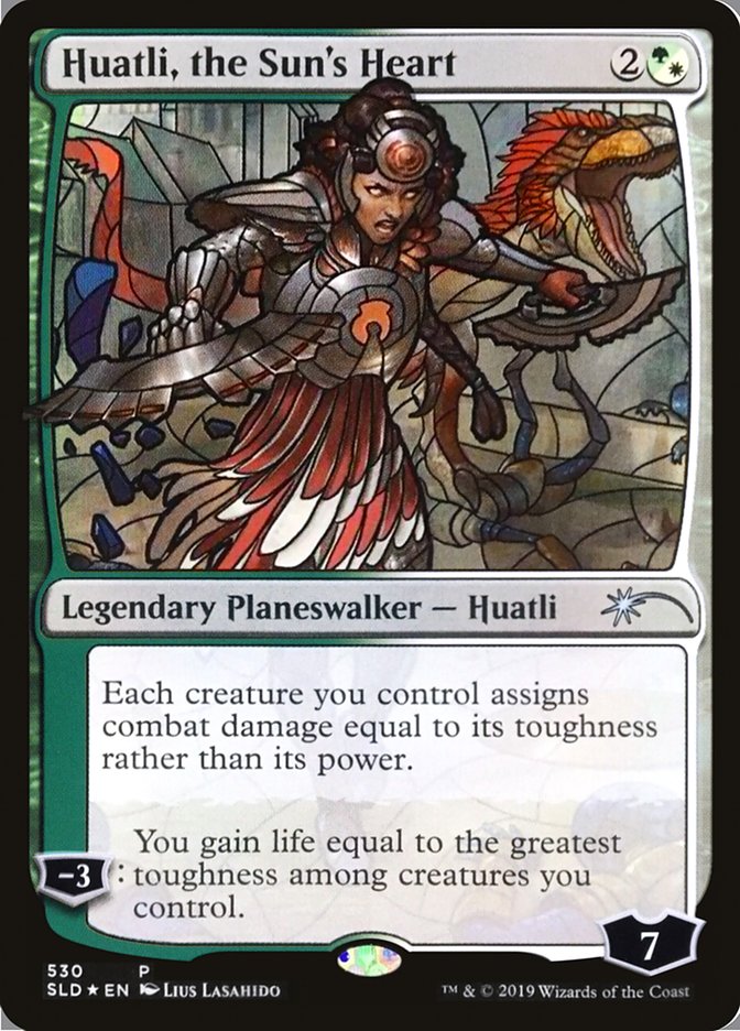 Huatli, the Sun's Heart (Stained Glass) [Secret Lair Drop Promos] | The Time Vault CA
