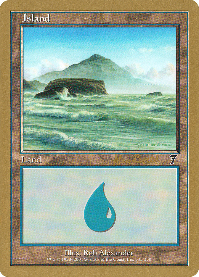 Island (ab333) (Alex Borteh) [World Championship Decks 2001] | The Time Vault CA