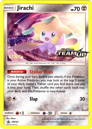 Jirachi (SM161) (Staff) [Sun & Moon: Black Star Promos] | The Time Vault CA