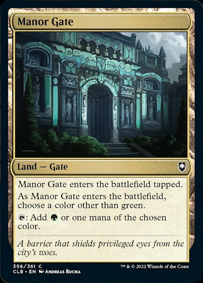 Manor Gate [Commander Legends: Battle for Baldur's Gate] | The Time Vault CA