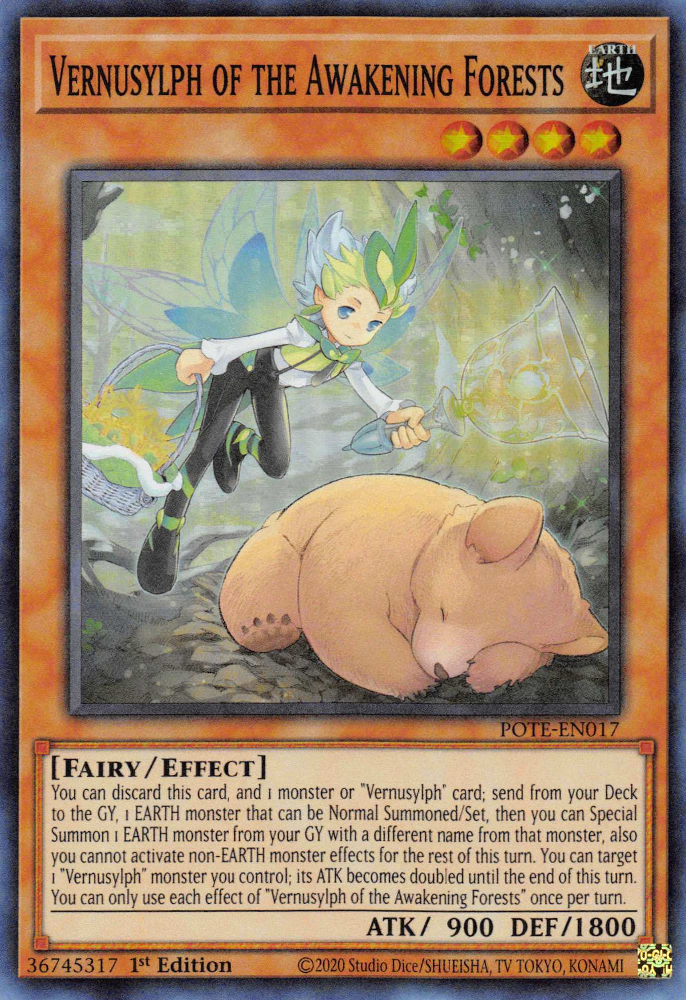 Vernusylph of the Awakening Forests [POTE-EN017] Super Rare | The Time Vault CA