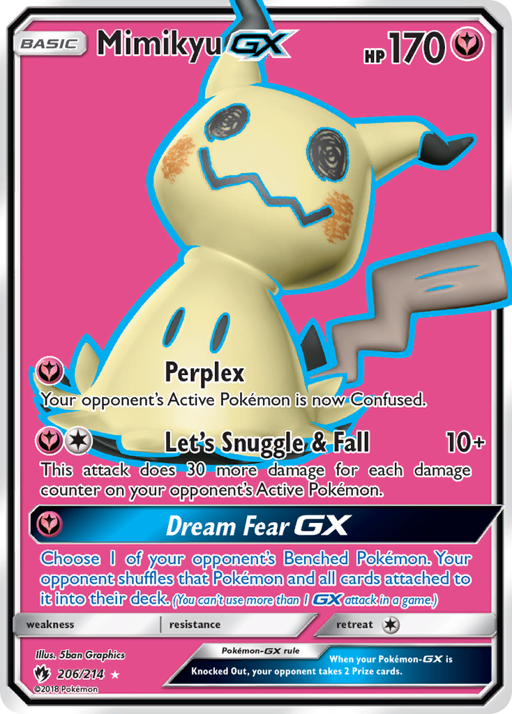 Mimikyu GX (206/214) [Sun & Moon: Lost Thunder] | The Time Vault CA