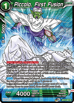 Piccolo, First Fusion (BT17-067) [Ultimate Squad] | The Time Vault CA