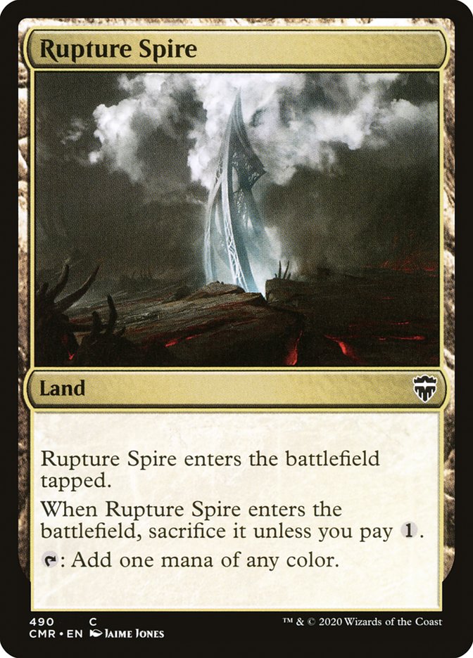 Rupture Spire (490) [Commander Legends] | The Time Vault CA