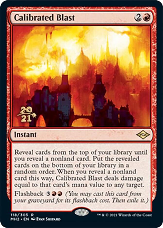 Calibrated Blast [Modern Horizons 2 Prerelease Promos] | The Time Vault CA