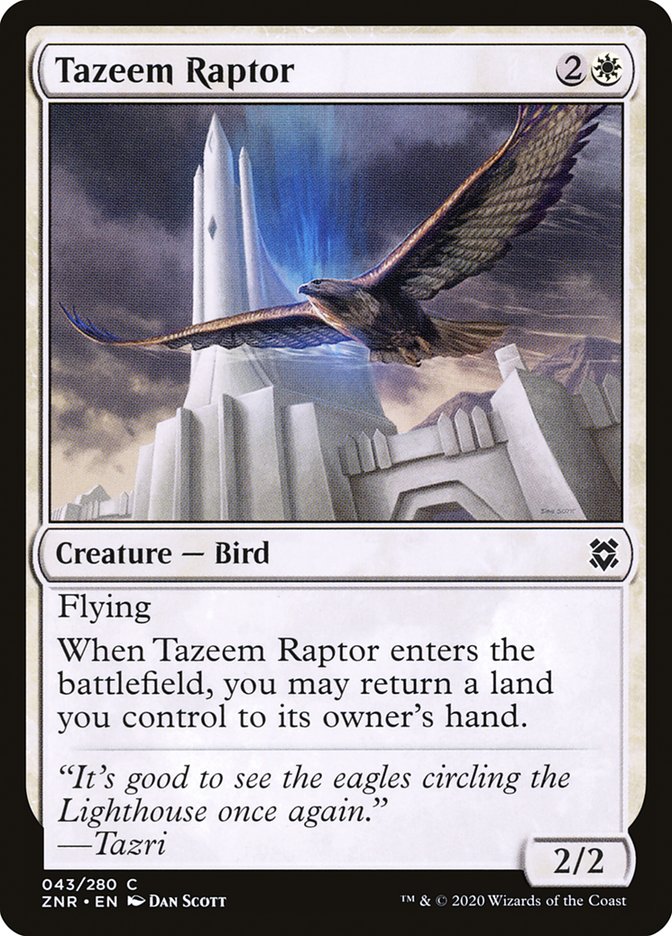 Tazeem Raptor [Zendikar Rising] | The Time Vault CA