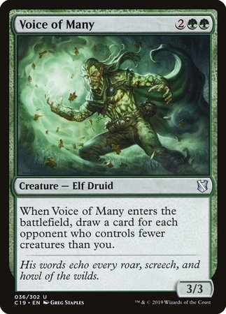 Voice of Many [Commander 2019] | The Time Vault CA