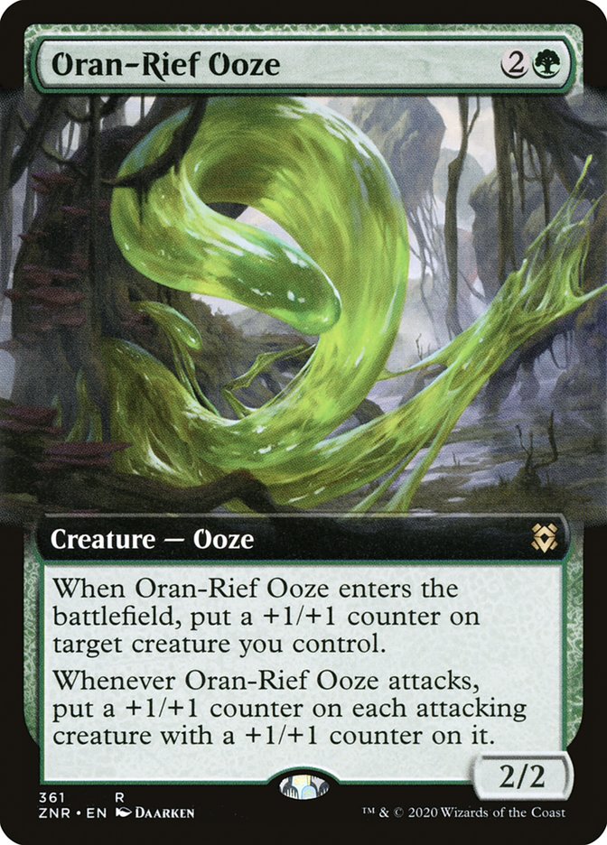 Oran-Rief Ooze (Extended Art) [Zendikar Rising] | The Time Vault CA