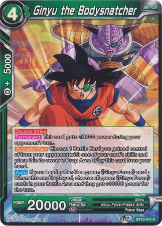 Ginyu the Bodysnatcher (BT10-077) [Rise of the Unison Warrior 2nd Edition] | The Time Vault CA