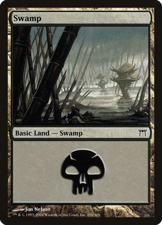 Swamp (296) [Champions of Kamigawa] | The Time Vault CA