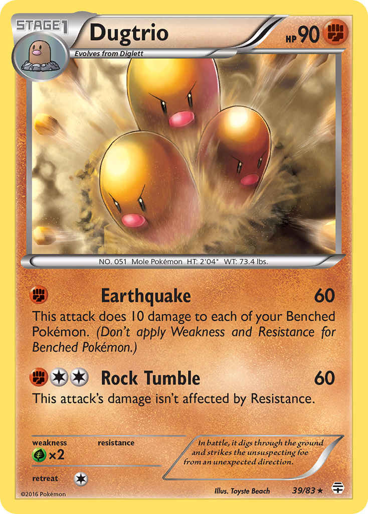 Dugtrio (39/83) [XY: Generations] | The Time Vault CA