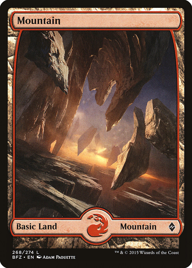 Mountain (268) [Battle for Zendikar] | The Time Vault CA