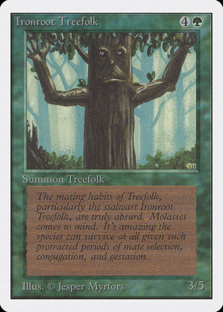 Ironroot Treefolk [Unlimited Edition] | The Time Vault CA