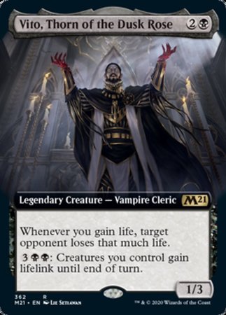 Vito, Thorn of the Dusk Rose (Extended Art) [Core Set 2021] | The Time Vault CA