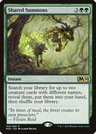 Shared Summons [Core Set 2020 Promos] | The Time Vault CA