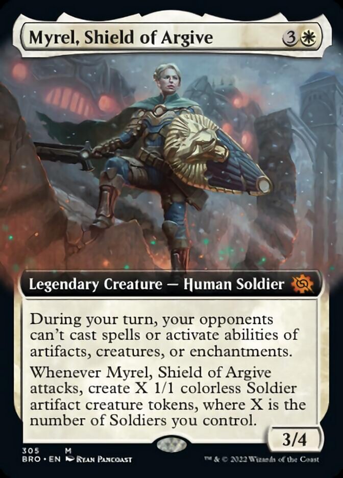 Myrel, Shield of Argive (Extended Art) [The Brothers' War] | The Time Vault CA