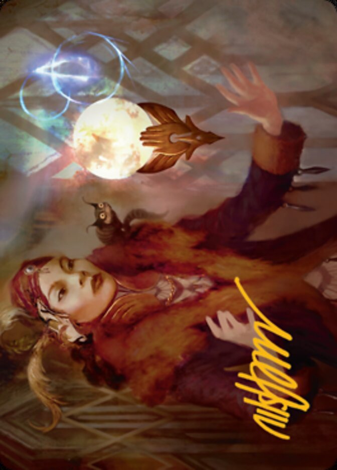 Misfortune Teller Art Card (Gold-Stamped Signature) [Streets of New Capenna Art Series] | The Time Vault CA