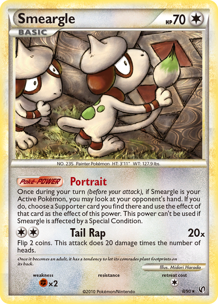 Smeargle (8/90) [HeartGold & SoulSilver: Undaunted] | The Time Vault CA