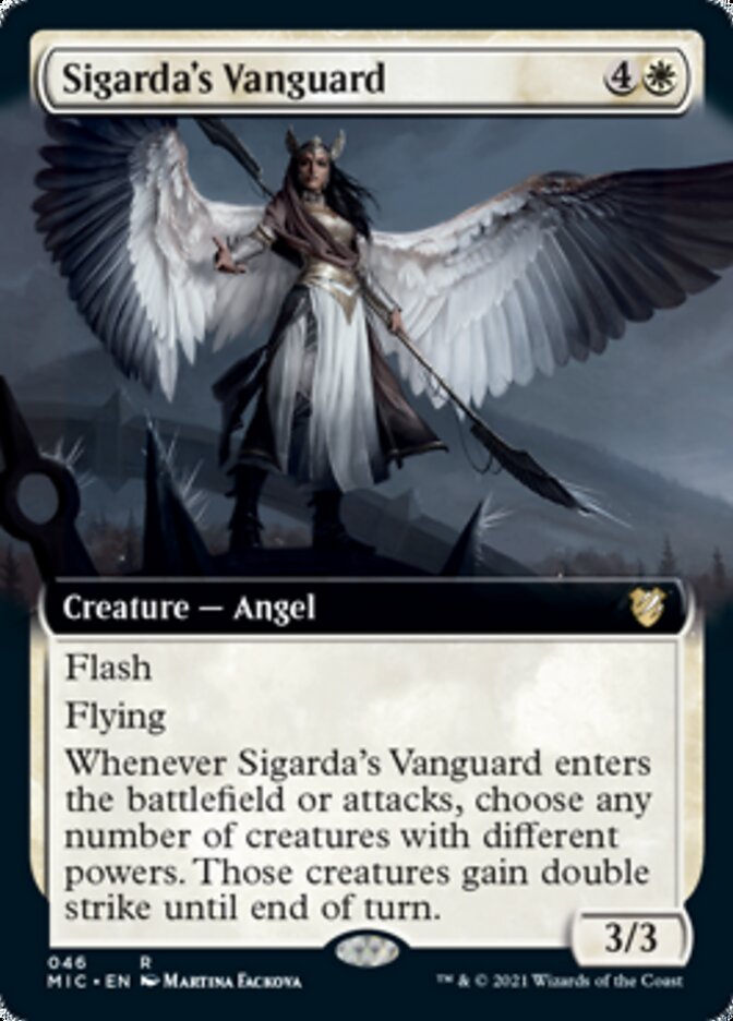 Sigarda's Vanguard (Extended) [Innistrad: Midnight Hunt Commander] | The Time Vault CA