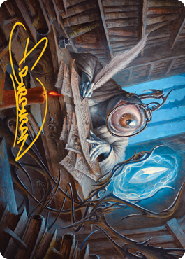 Unblinking Observer Art Card (Gold-Stamped Signature) [Innistrad: Midnight Hunt Art Series] | The Time Vault CA