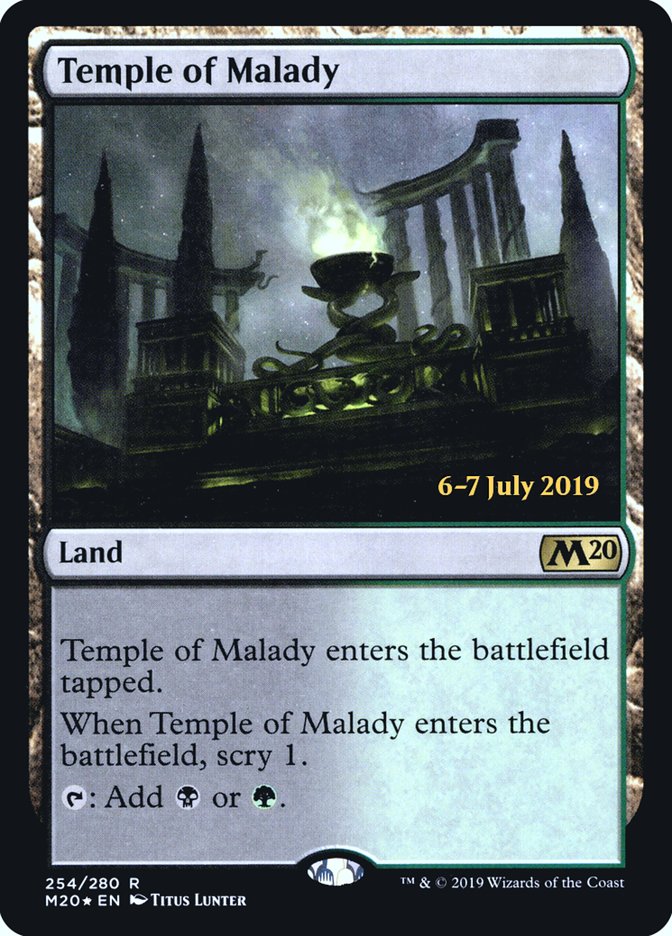 Temple of Malady  [Core Set 2020 Prerelease Promos] | The Time Vault CA