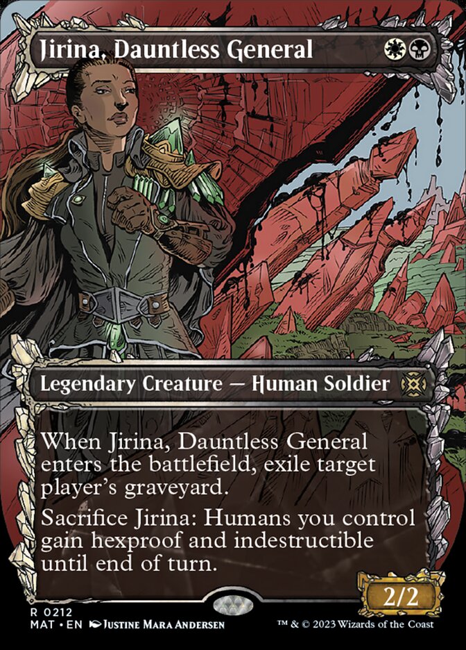 Jirina, Dauntless General (Showcase Halo Foil) [March of the Machine: The Aftermath] | The Time Vault CA