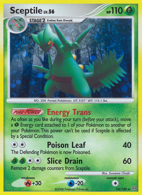 Sceptile (10/100) (Theme Deck Exclusive) [Diamond & Pearl: Stormfront] | The Time Vault CA