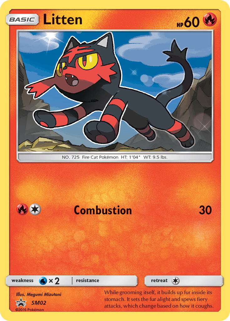 Litten (SM02) [Sun & Moon: Black Star Promos] | The Time Vault CA