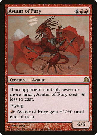Avatar of Fury [Commander 2011] | The Time Vault CA