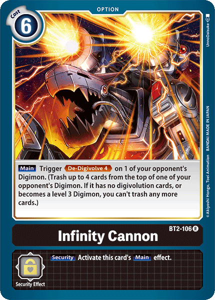 Infinity Cannon [BT2-106] [Release Special Booster Ver.1.0] | The Time Vault CA