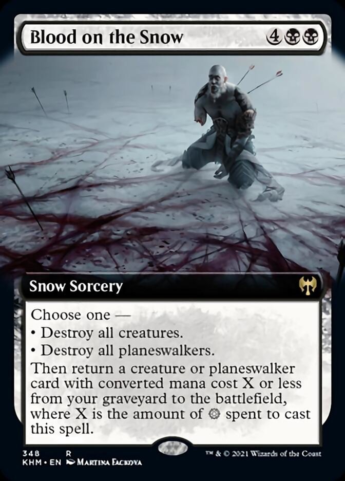 Blood on the Snow (Extended Art) [Kaldheim] | The Time Vault CA