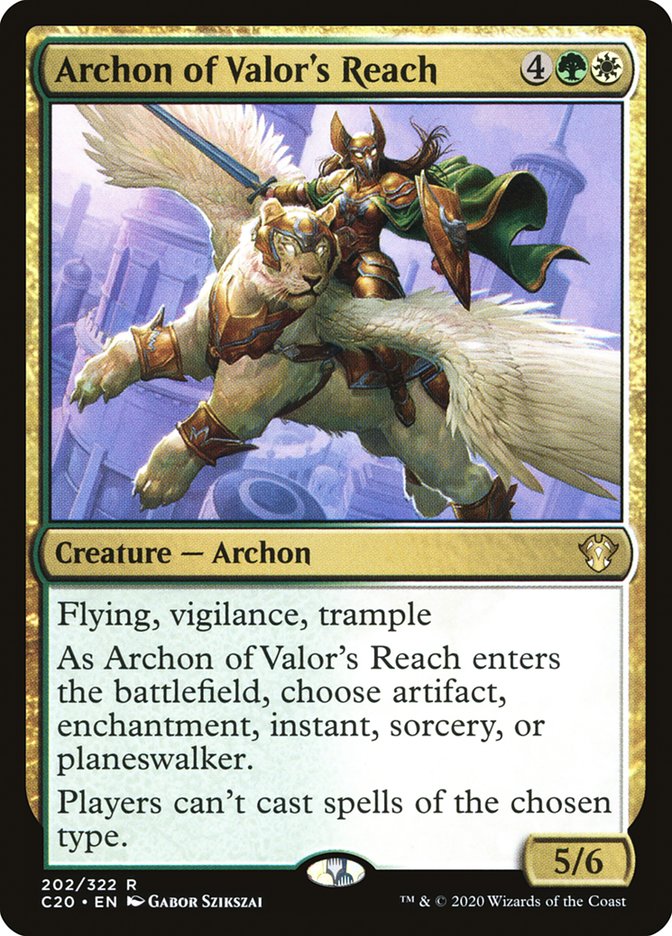 Archon of Valor's Reach [Commander 2020] | The Time Vault CA