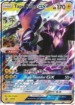 Tapu Koko GX (SM50) (Jumbo Card) [Sun & Moon: Black Star Promos] | The Time Vault CA