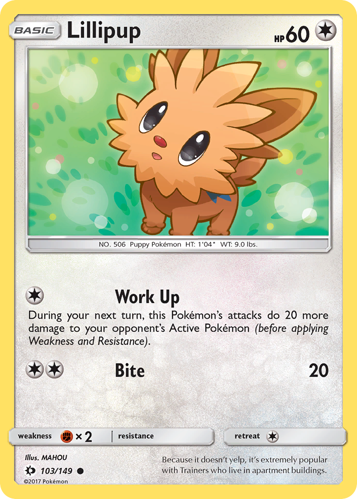 Lillipup (103/149) [Sun & Moon: Base Set] | The Time Vault CA