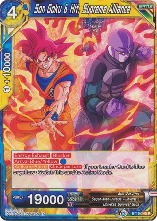 Son Goku & Hit, Supreme Alliance (BT10-145) [Rise of the Unison Warrior 2nd Edition] | The Time Vault CA