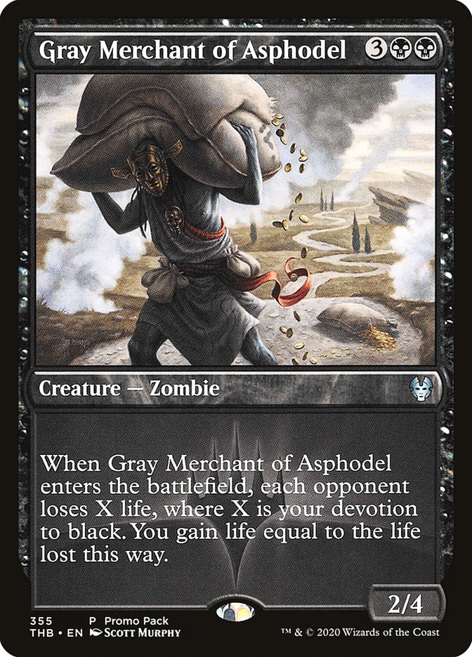 Gray Merchant of Asphodel (Promo Pack) [Theros Beyond Death Promos] | The Time Vault CA