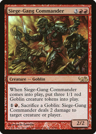 Siege-Gang Commander [Duel Decks: Elves vs. Goblins] | The Time Vault CA